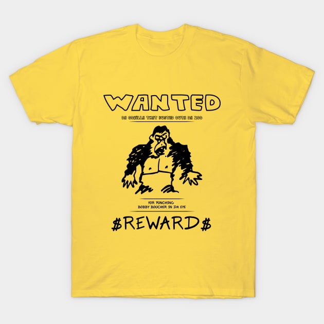 Wanted Gorilla - The Waterboy - Light T-Shirt by straightupdzign